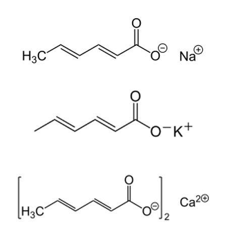 acido sorbico formulas cosmeticas