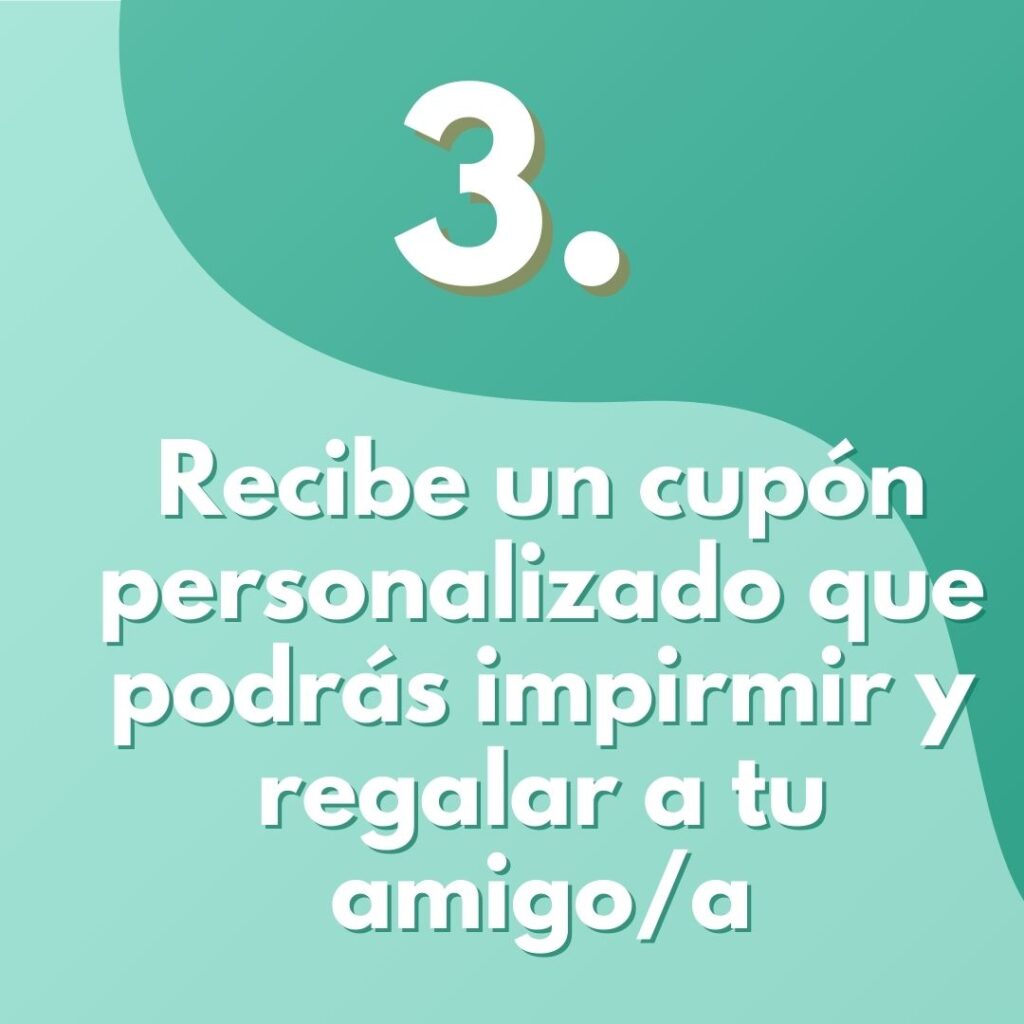 3.Recibe el cupón