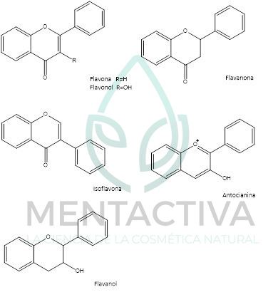 propiedades flavonoides cosmetica natural